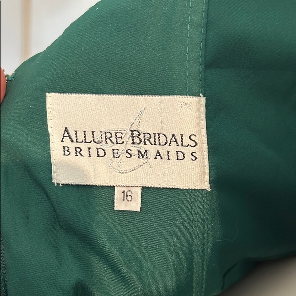 Allure Bridals Strapless Emerald Gown #1221 - Picture 4 of 9